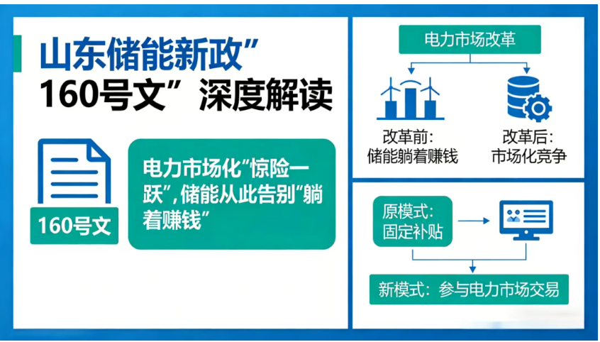 山东储能新政“160号文”深度解读：电力市场化“惊险一跃”，储能从此告别“躺着赚钱”？